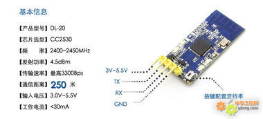 2.4G ZigBee无线串口收发模块 开启短距离无线通信的简易之门